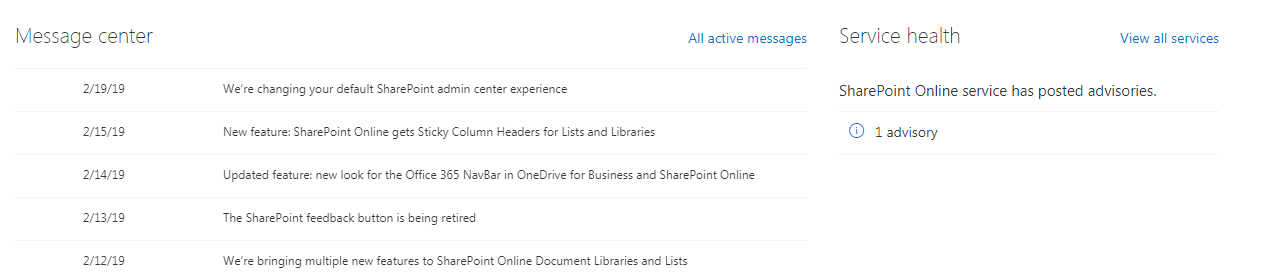 New Admin Center for SharePoint Online – MicroTechPoint